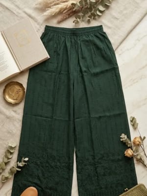 Dark Green Palazzo Pants