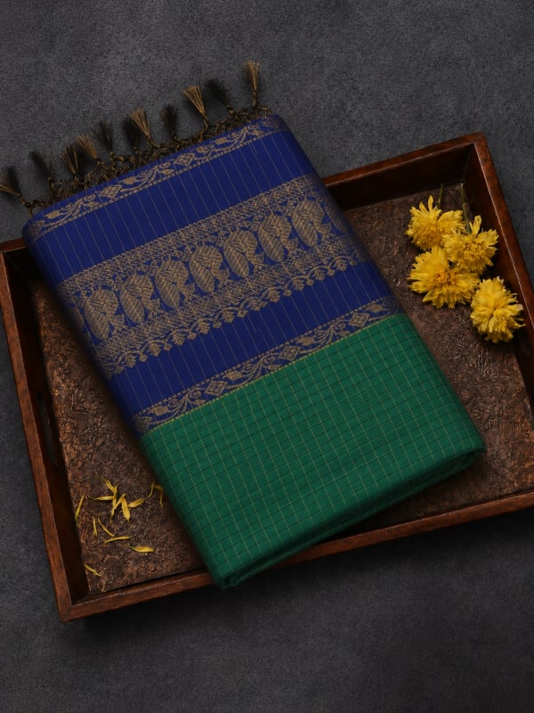 Kalyani Cotton Green & Blue
