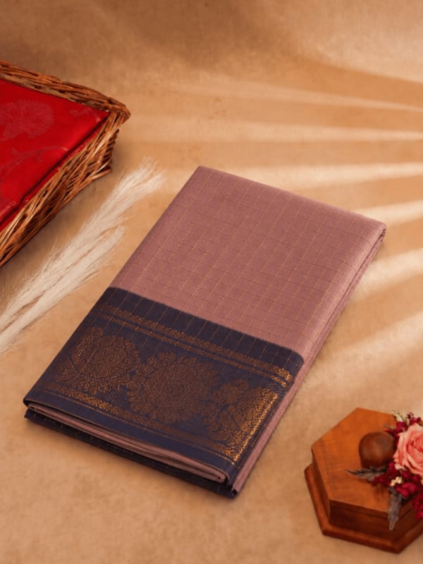 Handloom Cotton Pink & Blue 