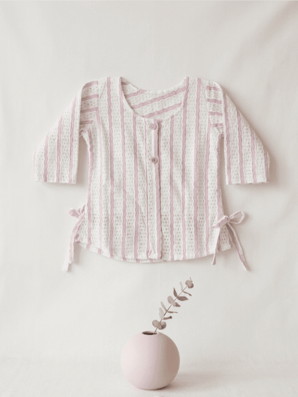 Blush Side-Tie Kids Top