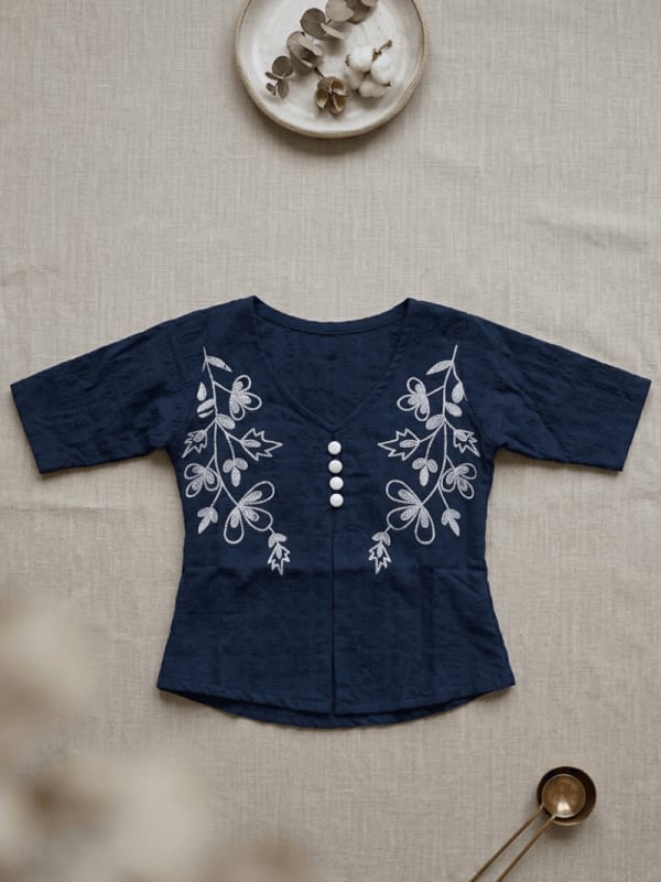 Blue Blossom Kids Top