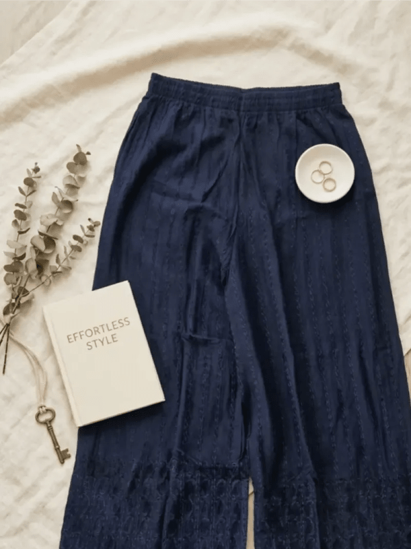 Navy Blue Palazzo Pants