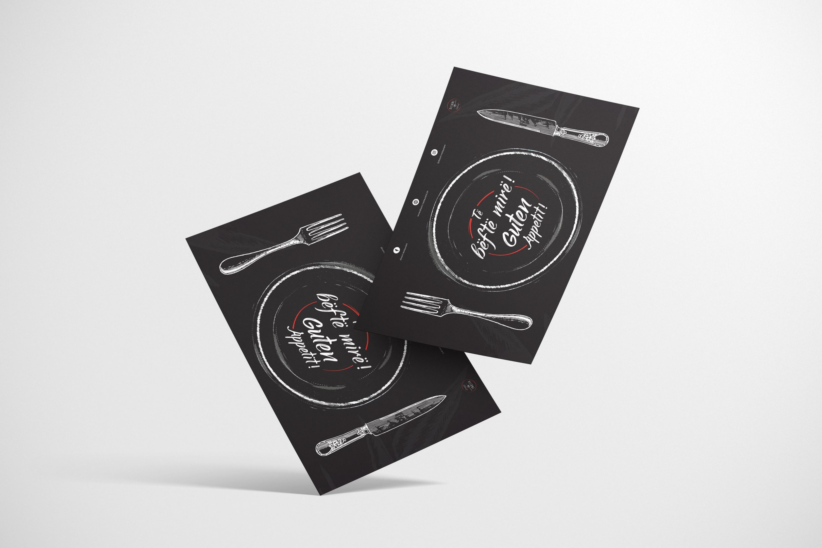 Design des Disoni Restaurant Tischsets
