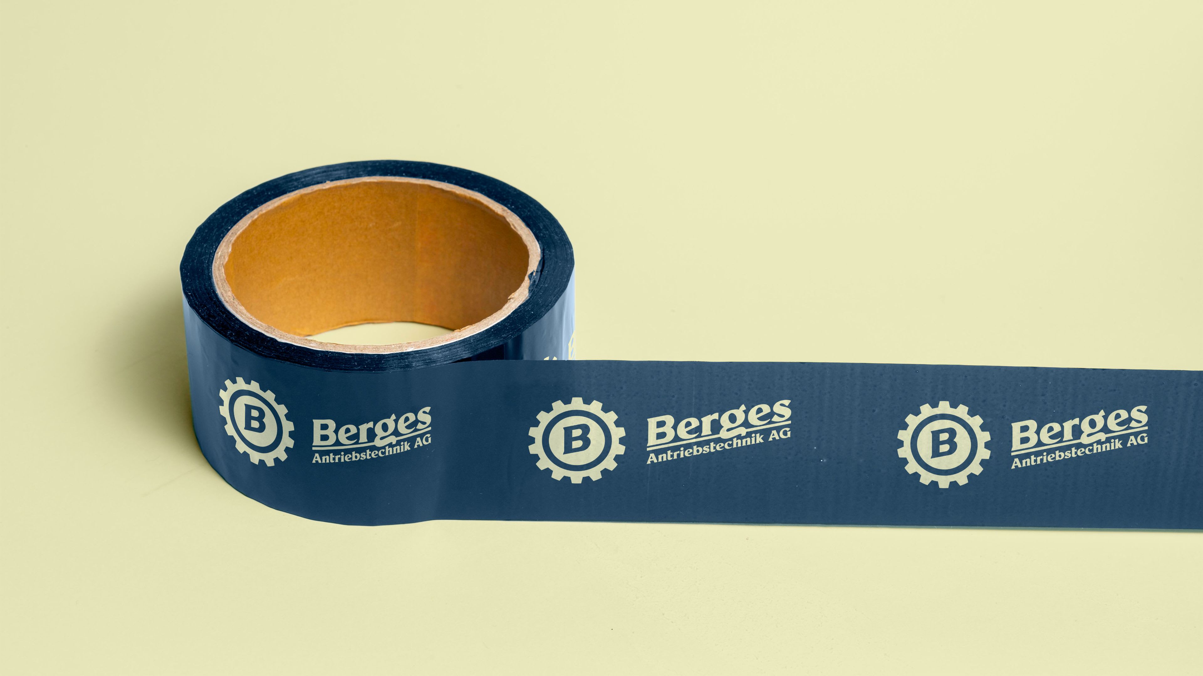 Designentwurf des Verpackungsklebers der Berges Antriebstechnik AG
