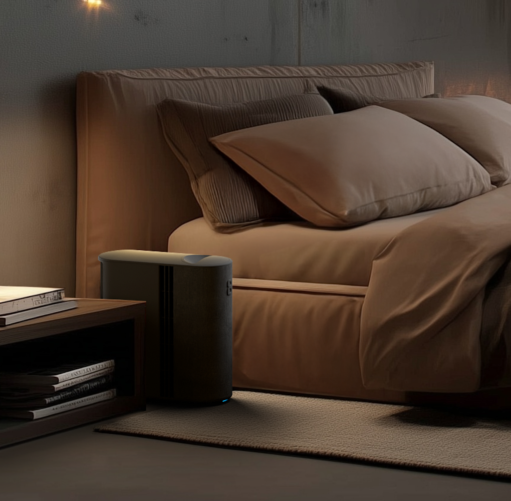 The Eight Sleep Pod 5 Ultra in a warmly lit room.