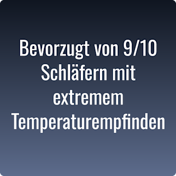 Ideal für Schläfer mit starkem Temperaturempfinden