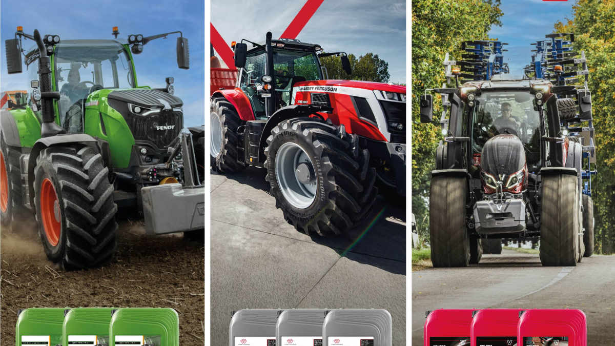 Norgestraktoren MF 5S trives godt i våronna.