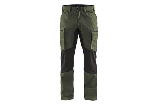 Blåkläder bukse service stretch militærgrønn/svart