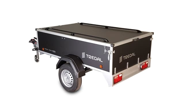 Tredal T-75-UCH varehenger med rails