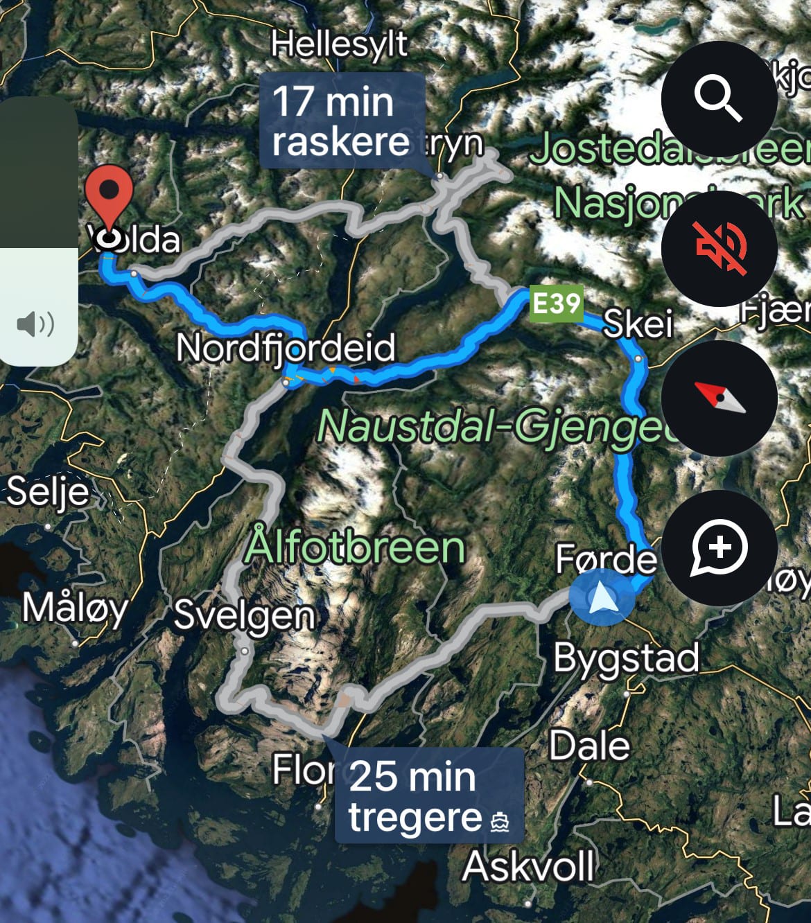 Reiserute Ørsta - Førde