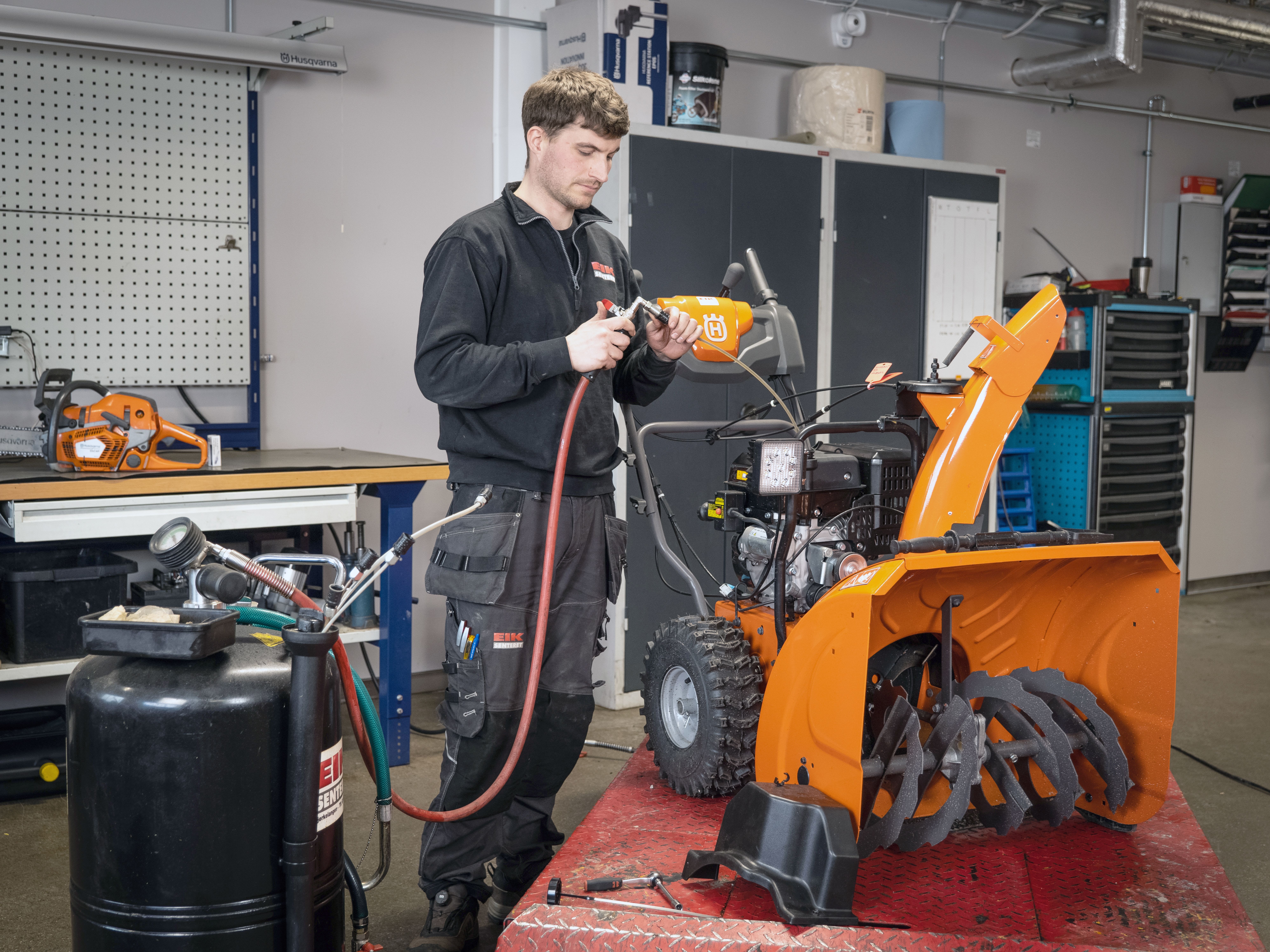 Svein Dahl og Espen Hansen hos Eiksenteret Sarpsborg