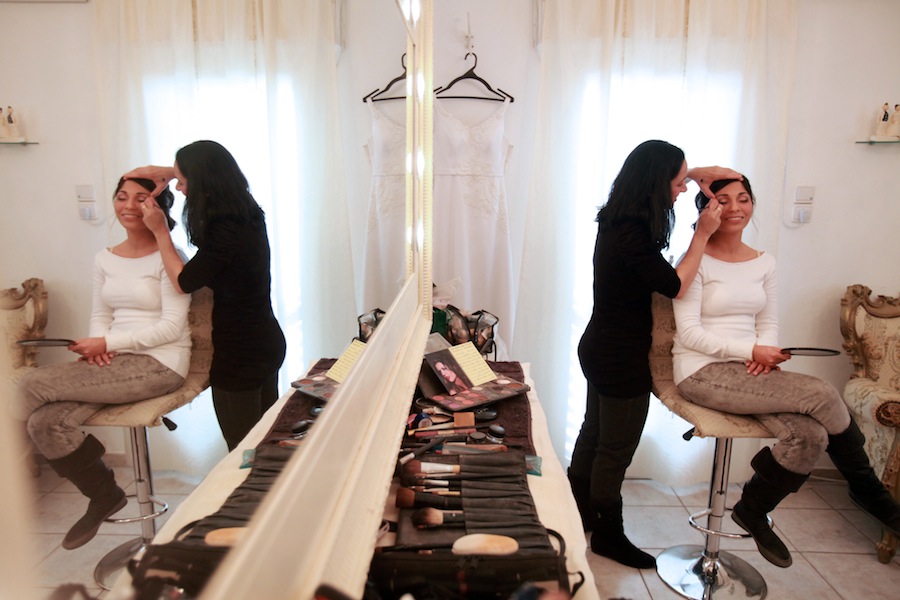 עיצוב שיער ואיפור לאסנת כלה