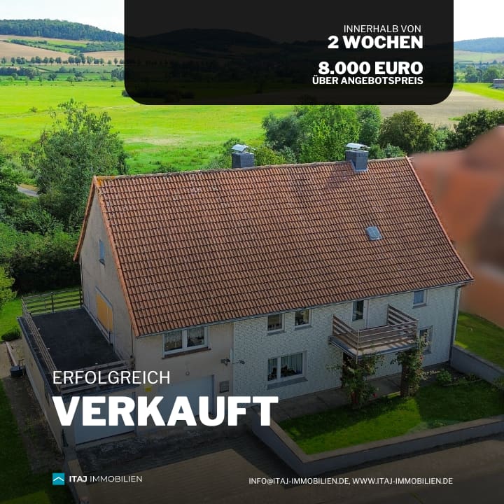 Einfamilienhaus binnen 2 Wochen + 8.000 Euro über Angebotspreis verkauft