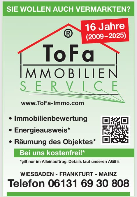 Hier sehen Sie das Logo von ToFa Immobilien Service