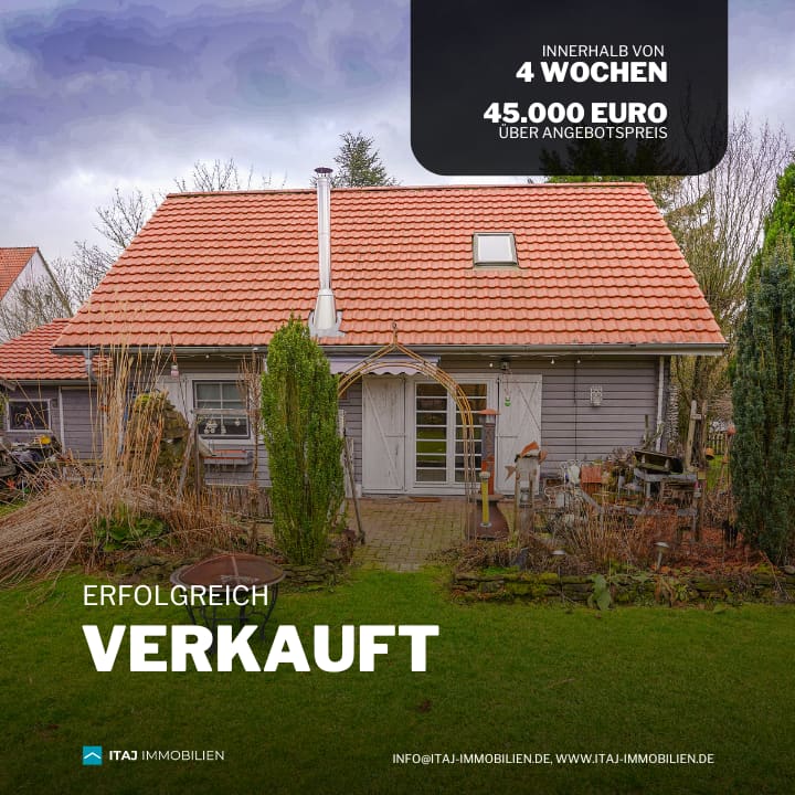 Einfamilienhaus binnen 4 Wochen + 45.000 Euro über Angebotspreis verkauft