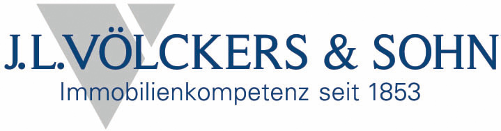 Hier sehen Sie das Logo von J. L. Völckers & Sohn KG, Immobilienkompetenz seit 1853