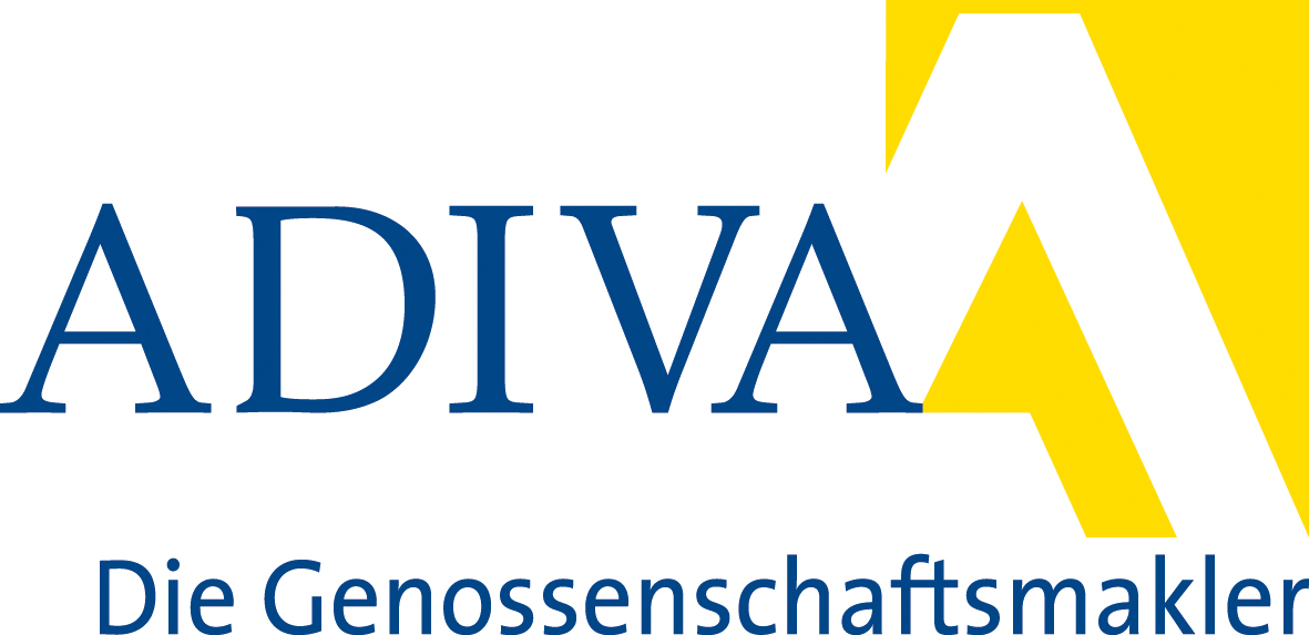 Hier sehen Sie das Logo von ADIVA eG - Volkmar Hoffmann Immobilien GmbH