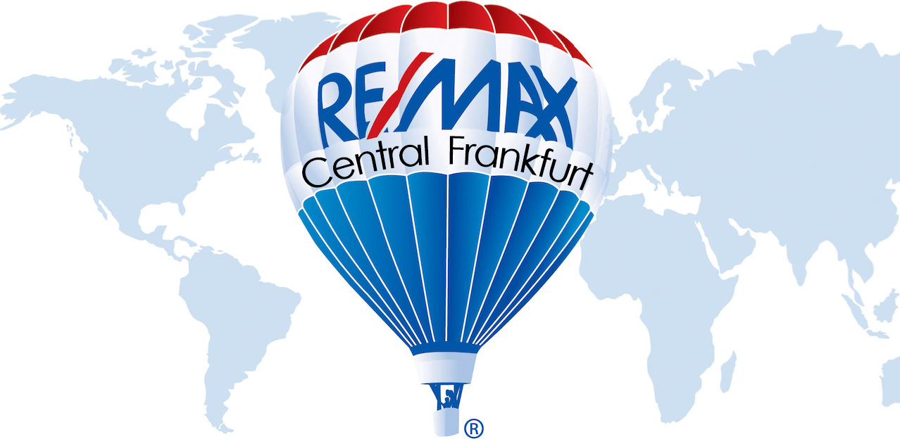 Hier sehen Sie das Logo von RE/MAX Central Frankfurt