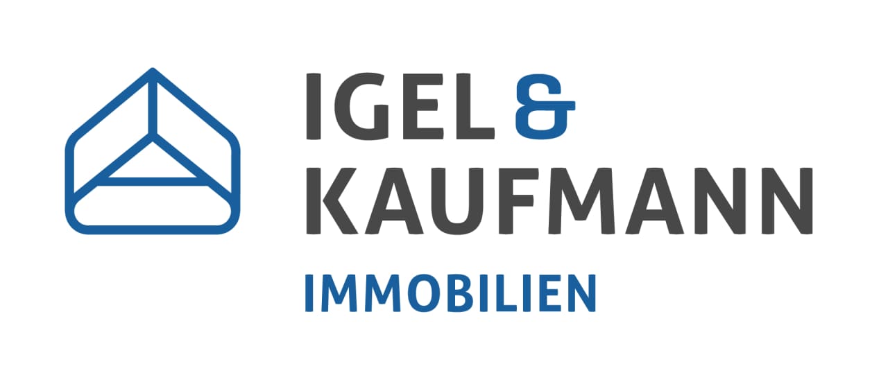 Unser neues Firmenlogo. Igel & Kaufmann Immobilien - Ihr zuverlässiger Partner in Sachen Immobilien.