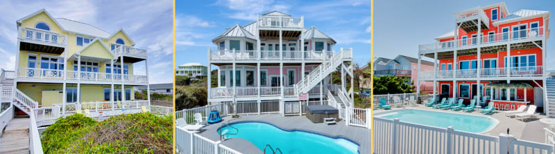 Large Family Rentals 8 Bedroom Vacation Rentals In Emerald Isle Nc