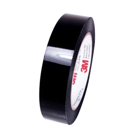 3M 1318 Polyester Film Tape, 1 x 72 yd x 2.5 Mil, Black