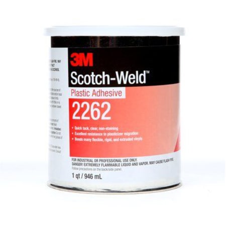 The image shown is representative of the product family and may not specifically be the individual item.  3M™ Plastic Adhesive 2262 dries quickly with an open time of approximately 20 minutes. Its assembled bonds are proven to be strong while resisting…