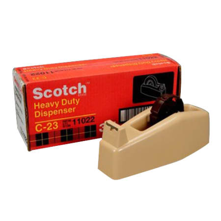 3M C23 Scotch® Heavy-Duty Pull and Cut Tape Dispenser, 1, Tan