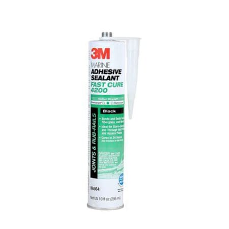 The image shown is representative of the product family and may not specifically be the individual item.  3M™ Marine Adhesive Sealant Fast Cure 4200FC is a one-component, medium-strength, moisture-curing, gap-filling polyurethane that delivers strong, …