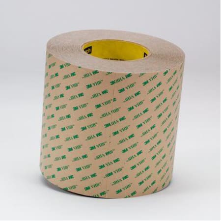 The image shown is representative of the product family and may not specifically be the individual item.  3M™ VHB™ Adhesive Transfer Tape F9460PC is a thin, double sided tape capable of conforming to a wide variety of applications. Designed with 2.0 mi…