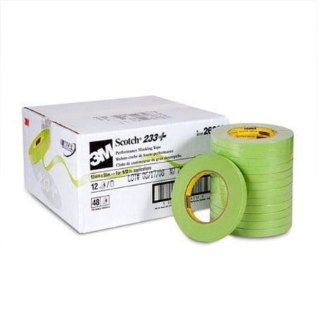 3M 233 Scotch® Performance Crepe Paper Masking Tape, 0.472