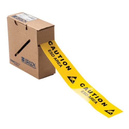 The image shown is representative of the product family and may not specifically be the individual item.  Brady ToughStripe® Floor Marking Tape. - Brady ToughStripe® B-514-12 Series Floor Marking Tape, Width: 2 Inch, Length: 100 ft, Thickness: 0.008 In…