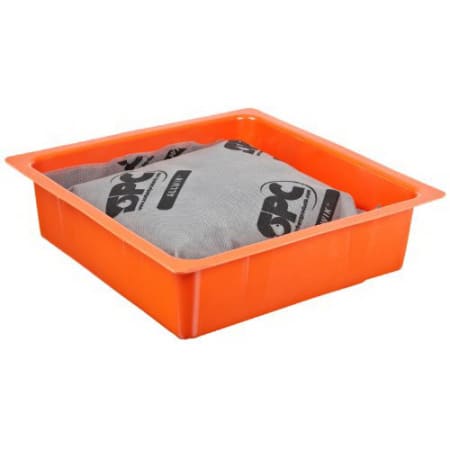 The image shown is representative of the product family and may not specifically be the individual item.  The Allwik drip pan is durable, low-profile, polyethylene drip pans fit conveniently under leaky drum spigots and other problem areas. Single use …