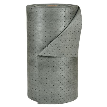The image shown is representative of the product family and may not specifically be the individual item.  The MRO Plus medium roll absorbs all industrial liquids (water, petroleum-based and chemical-based fluids). Perfed every 15 Inch and up the center…
