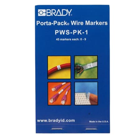 The image shown is representative of the product family and may not specifically be the individual item.  Self-laminating wire markers are quick and convenient to use. Markers are sold 10 pages per book. Choose from three different legend combinations.…