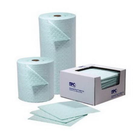 The image shown is representative of the product family and may not specifically be the individual item.  Brady SPC® heavy weight universal plus sorbent roll, chemically inert making it ideal for use with aggressive fluids. 3-ply construction makes it …