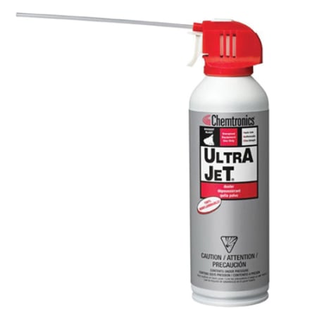 The image shown is representative of the product family and may not specifically be the individual item.  Ultrajet compressed gas duster is a high pressure duster that cleans electronics without scratching delicate surfaces. This duster/ cleaner is non…