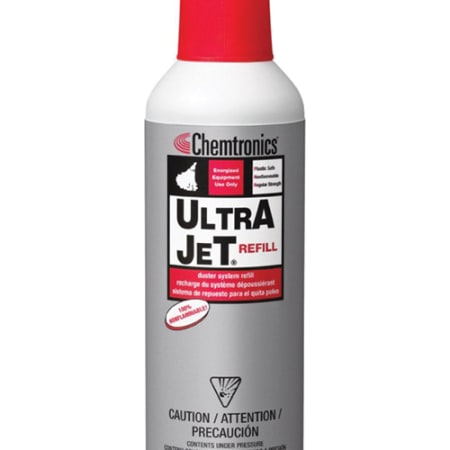 The image shown is representative of the product family and may not specifically be the individual item.  ITW Chemtronics Ultrajet Duster Refill. - ITW Chemtronics Ultrajet Duster Refill, 10 oz, Aerosol Can, Liquid, Colorless, Odorless, Specific Gravit…