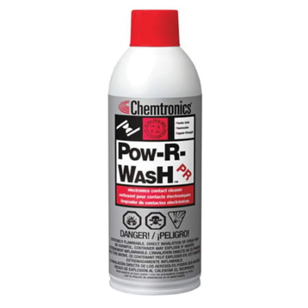 The image shown is representative of the product family and may not specifically be the individual item.  Pow-R-Wash PR is a plastics safe contact cleaner that removes oxides and other soils on de-energized equipment. Engineered with very low surface t…