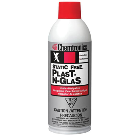 The image shown is representative of the product family and may not specifically be the individual item.  Static free Plast-N-Glas effectively cleans, polishes and eliminates static charges. A single application dissipates electrostatic buildup while a…