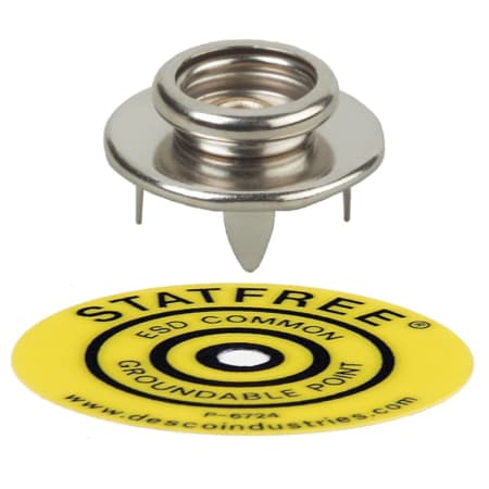 The image shown is representative of the product family and may not specifically be the individual item.  Pronged 10 mm socket snap. Push and clinch installation, easy to use, secure installation. Common point ground symbol label used to indicate the l…