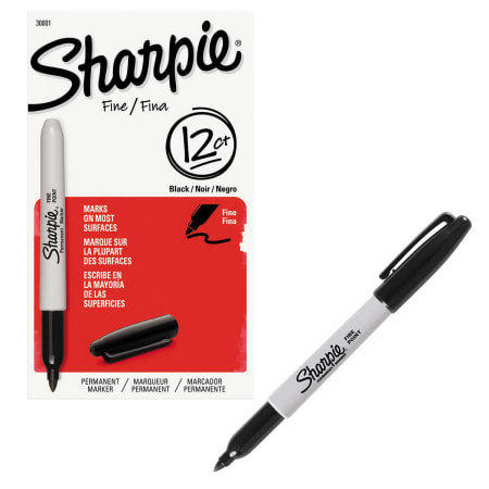 Sharpie Fine Point Felt Tip Pens - Black Ink