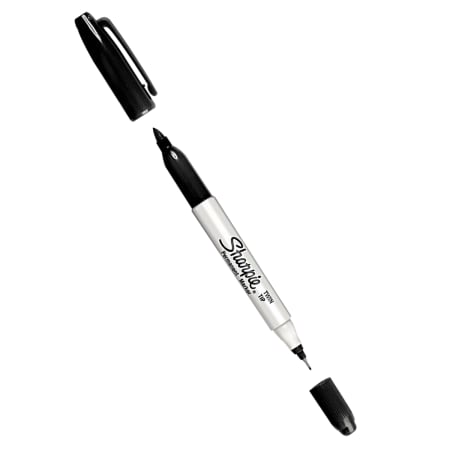 SHARPIE” permanent marker pen isolated against white Stock Photo