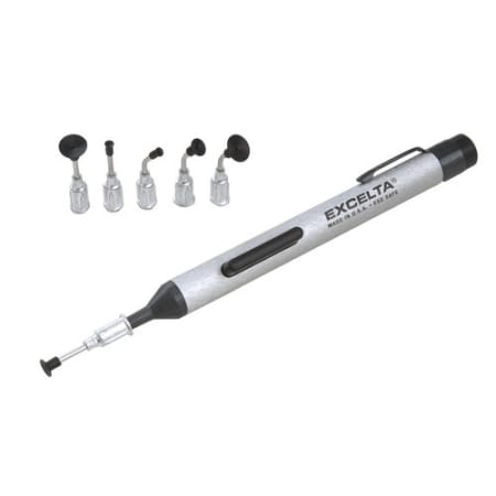 The image shown is representative of the product family and may not specifically be the individual item.  The PV-2A-ESD Pen-Vac standard is an excellent tool for pick-and-place of many standard and odd size SMT components. It has a convenient rear stor…