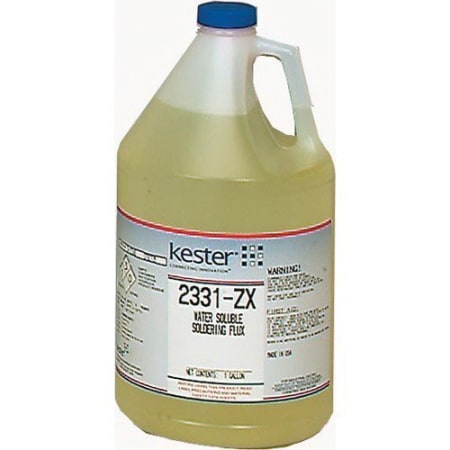 Kester 2331-ZX Organic Activated Soldering Flux, 1 gal Bottle, Amber