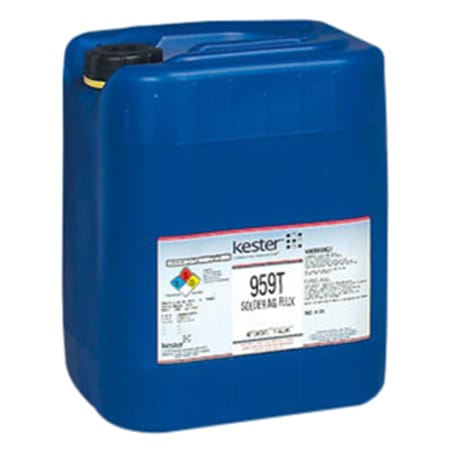 Kester 959T No-Clean Soldering Flux, 5 gal Can, Light Yellow