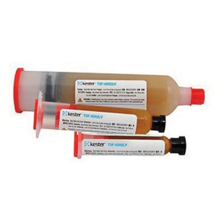 Kester TSF-6592LV No-Clean Soldering Flux, 30g Syringe, Yellow