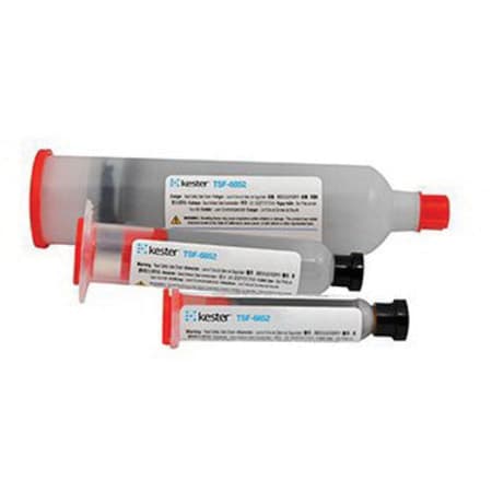The image shown is representative of the product family and may not specifically be the individual item.  The Kester TSF-6852 is a synthetic water soluble tacky soldering flux. The synthetic ingredients eliminate naturally occurring raw materials typic…