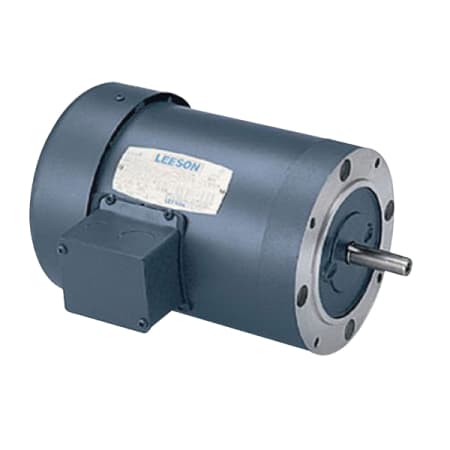The image shown is representative of the product family and may not specifically be the individual item.  Leeson HVAC - fan motor has low starting torque. Resilient "cradle" style base. - Leeson green continuous duty SS HVAC - Fan Motor.