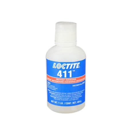 Loctite 411 Prism® Toughened Instant Adhesive, 1 lb Bottle, Clear, 1/Case