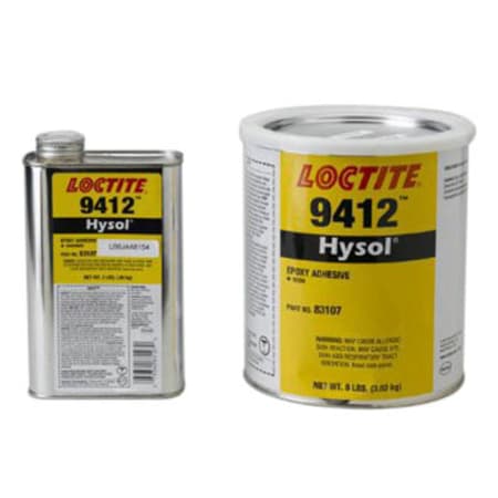 The image shown is representative of the product family and may not specifically be the individual item.  Loctite EA 9412 is a low viscosity, two-part epoxy system which provides flexible bonds. The low viscosity of the mixed adhesive allows it to be i…